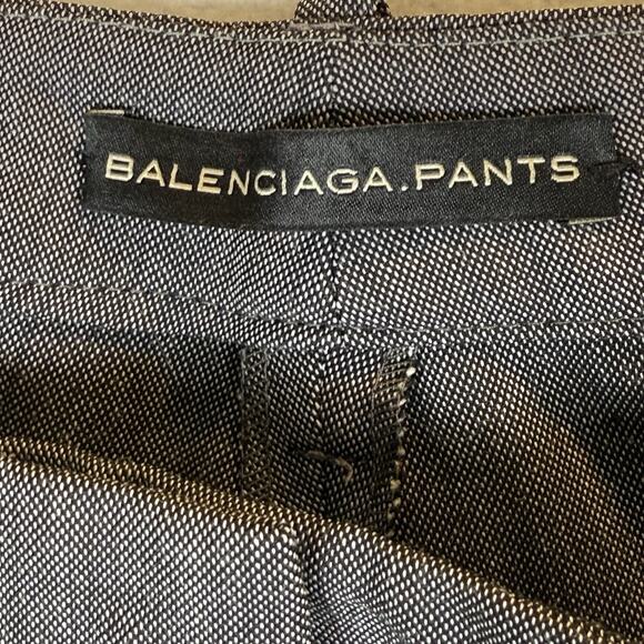 Balenciaga Pants Women’s Gray Dress Trousers Wide Leg Made in Italy Size 38/8 - Picture 9 of 11